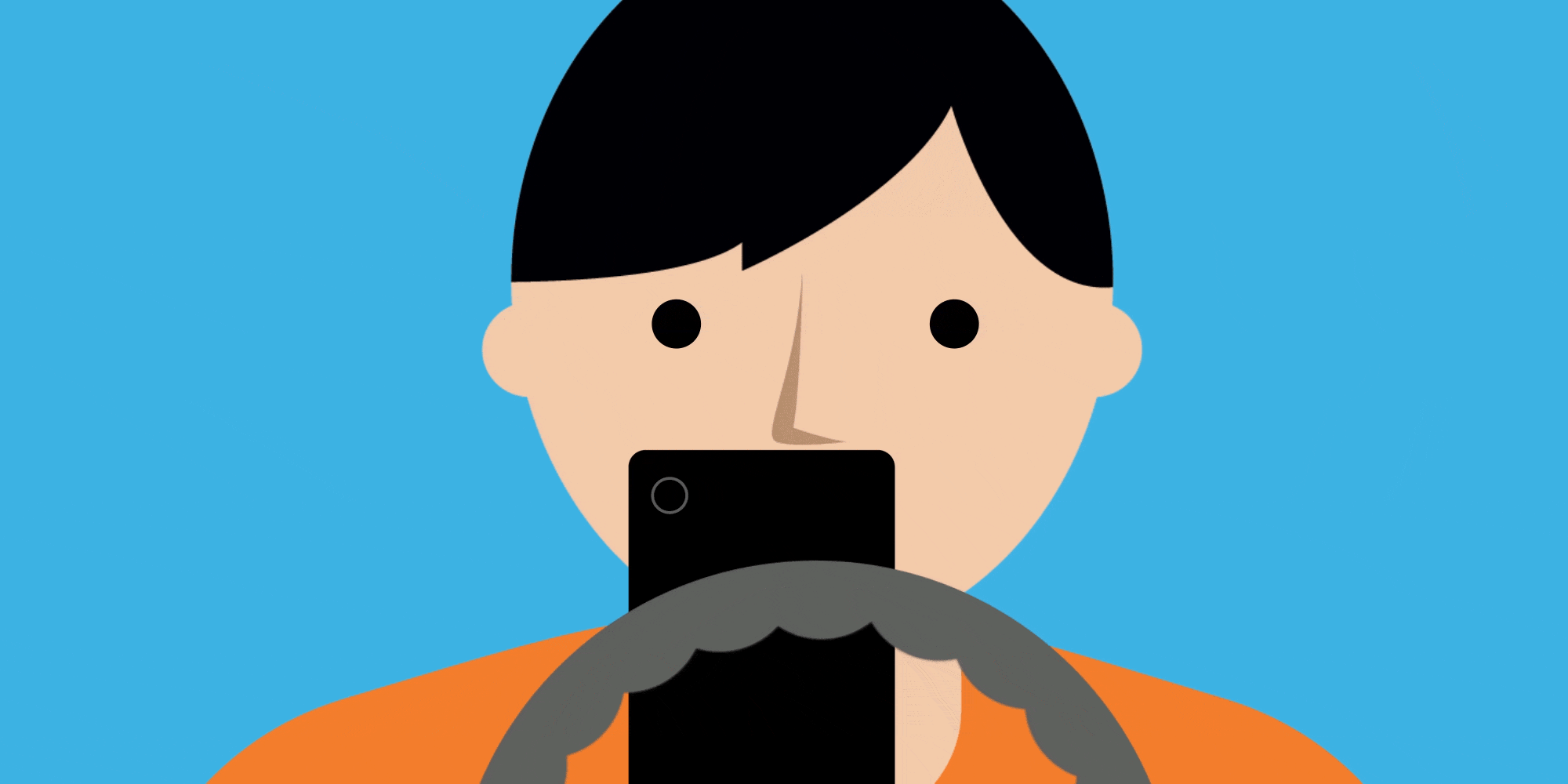 Gif les yeux sur le volant