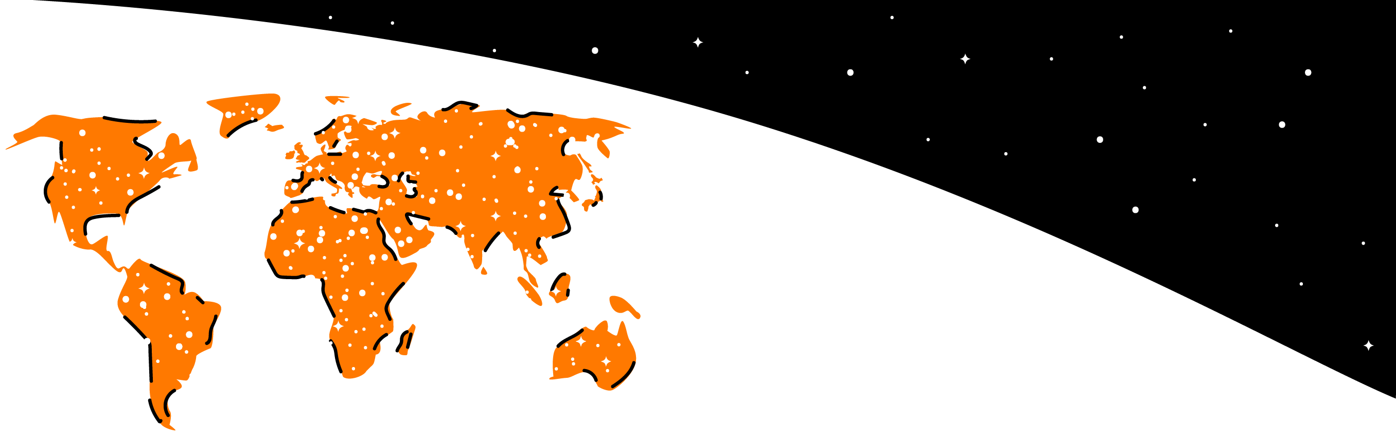 Illustration de la carte du monde