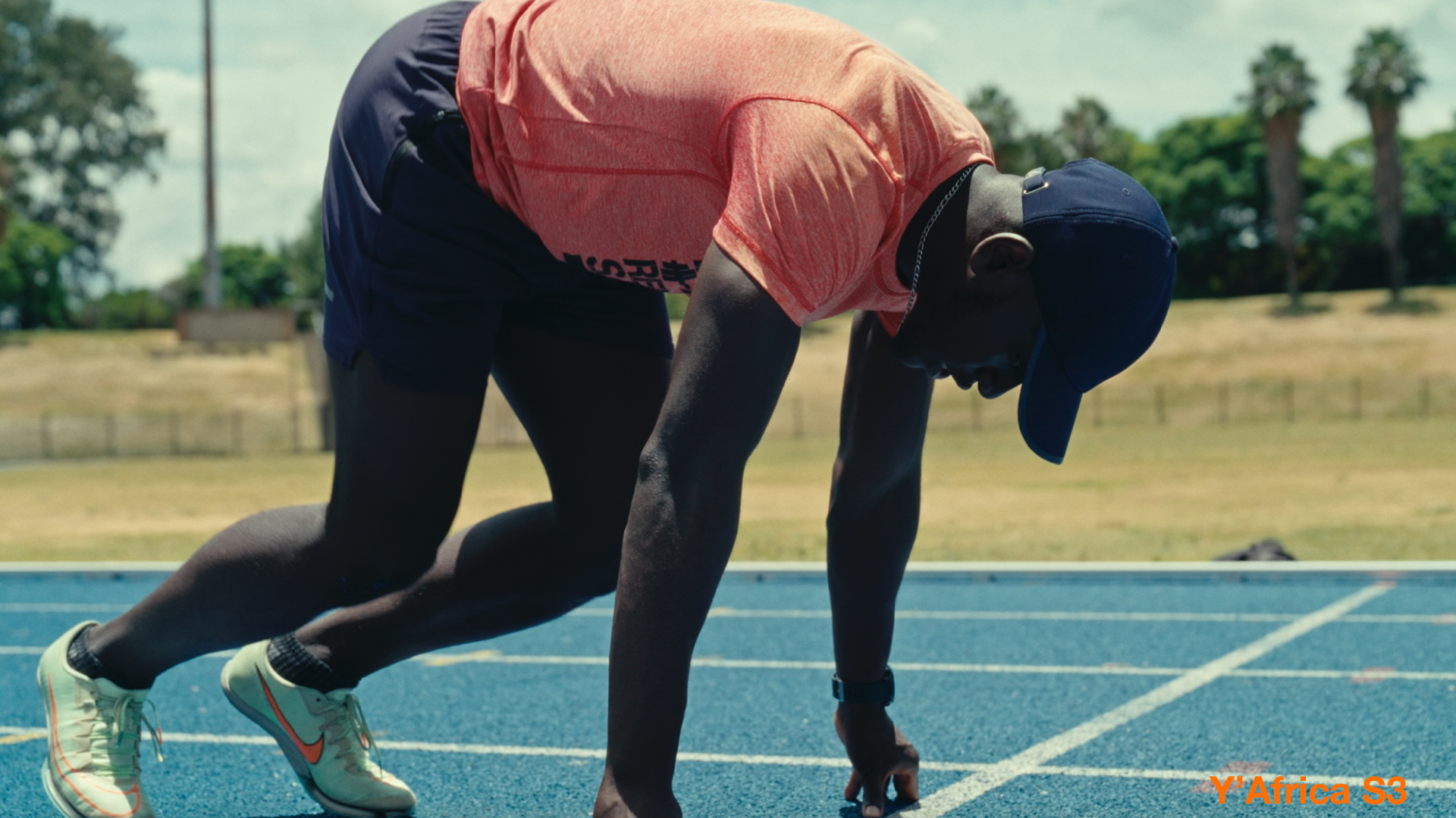 Photo de l'athlte Olivier MWIMBA prêt à courir