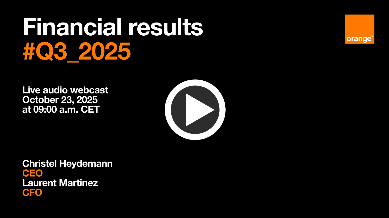 Video access to 2025 Q3 audio webcast