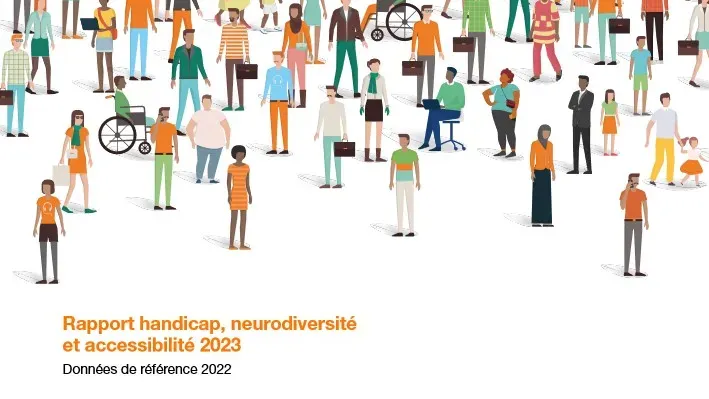 Couverture du Rapport handicap, neurodiversité et accessibilité 2023 (image cliquable)