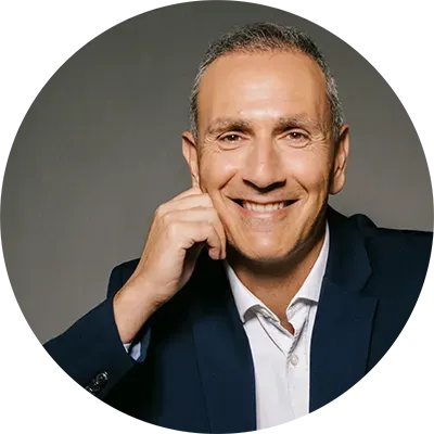 Portrait Bruno Zerbib, format rond