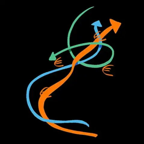 Illustration de flèches qui se croisent avec des symboles euro