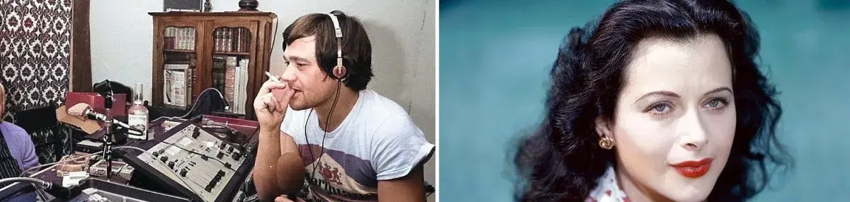 Un homme est derrière une table de mixage et une femme regarde dans le vague