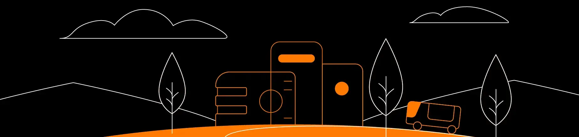 Illustration d'une ville smart cities