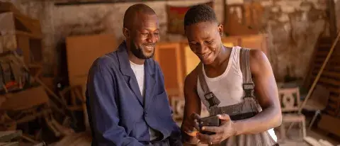 magazine photo article Orange Bank Africa 