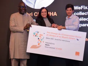 remise chèque start-up WeFix POESAM 2024