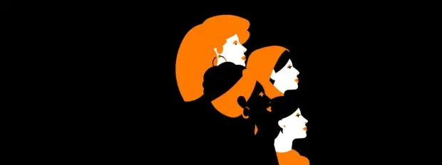 illustration orange journée de la femme